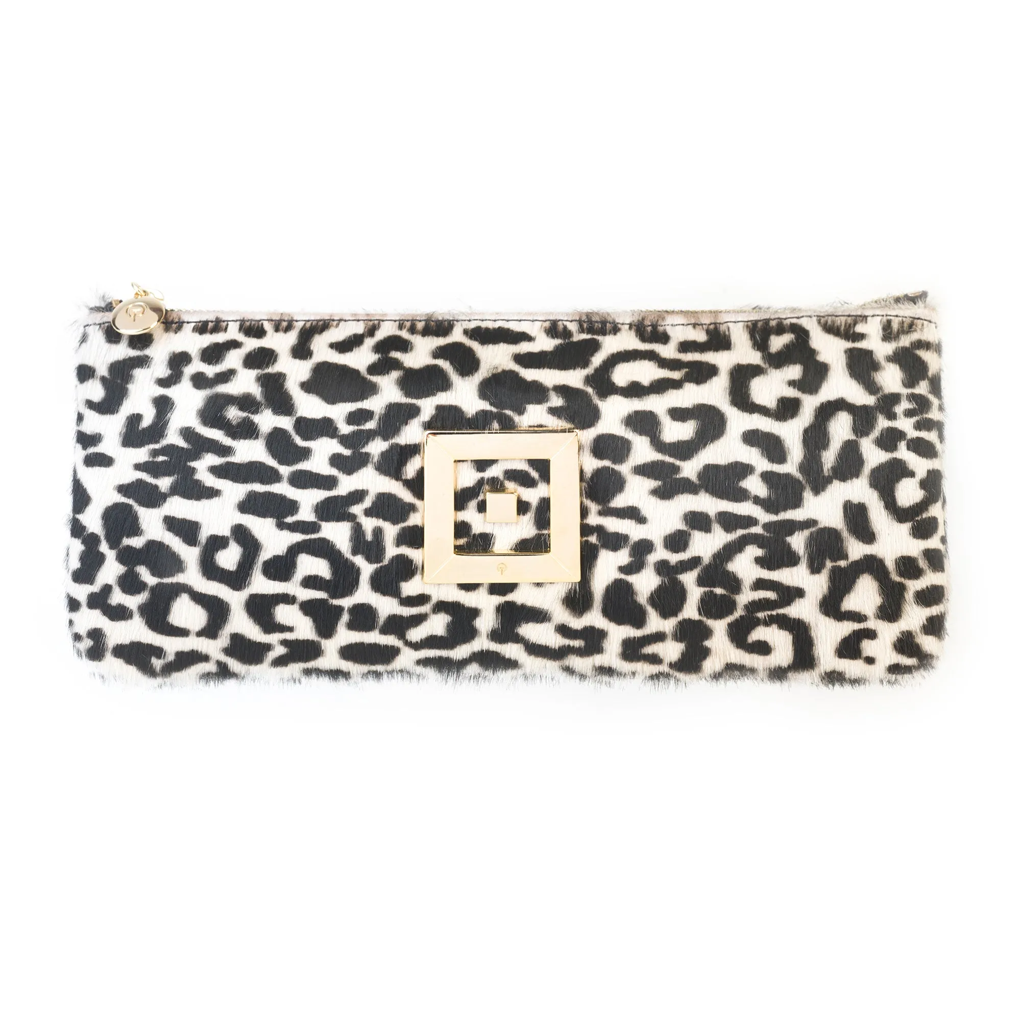 Stella Animal Print Ponyskin Clutch
