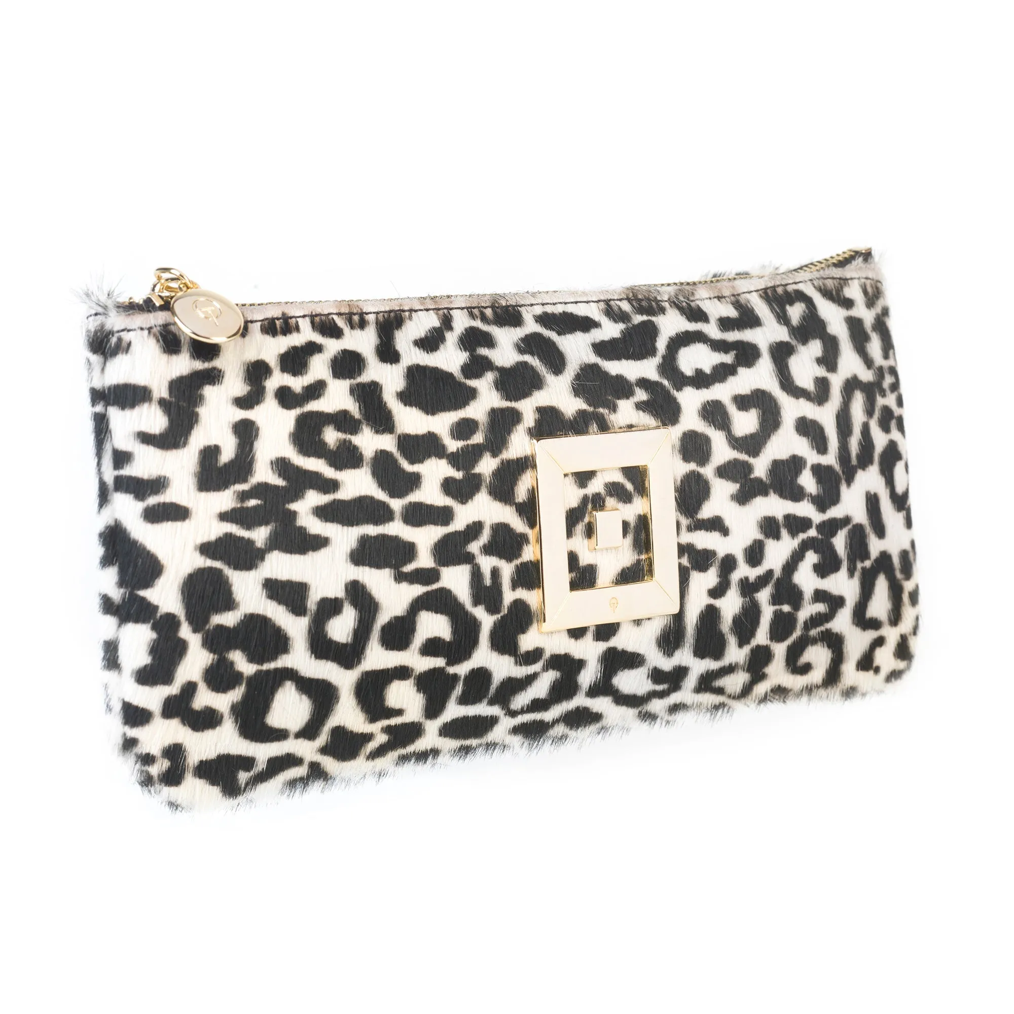 Stella Animal Print Ponyskin Clutch