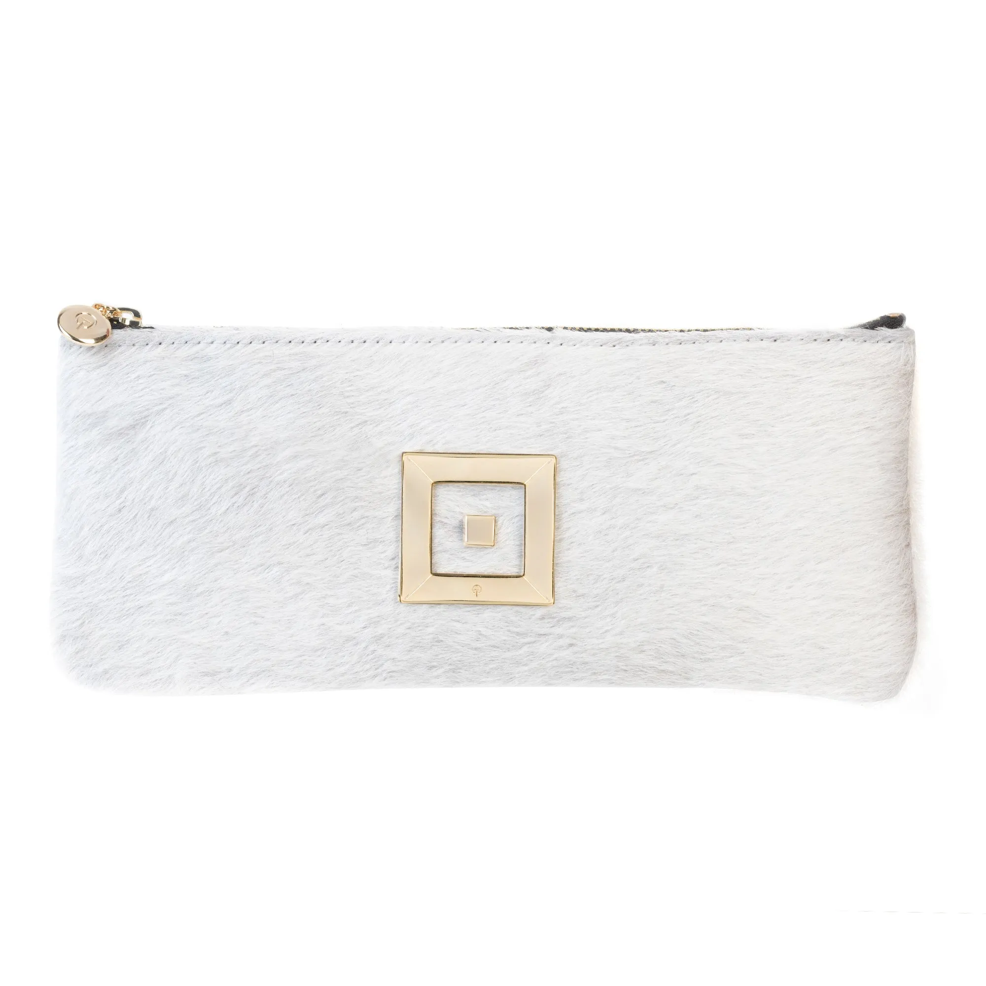 Stella Beige Ponyskin Clutch