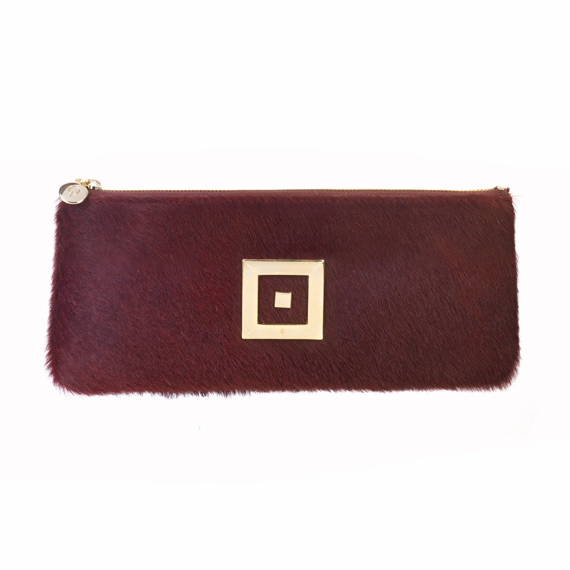 Stella Beige Ponyskin Clutch