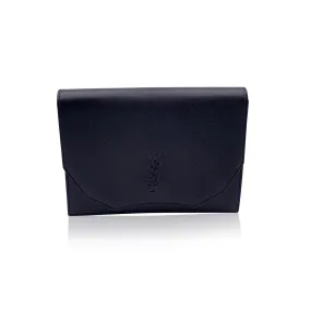 Yves Saint Laurent Vintage Black Leather YSL Logo Handbag Clutch