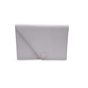Yves Saint Laurent Vintage White Leather Handbag Clutch Bag